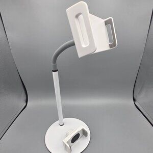 Universal Adjustable Desktop Phone/Tablet Stand Holder - White